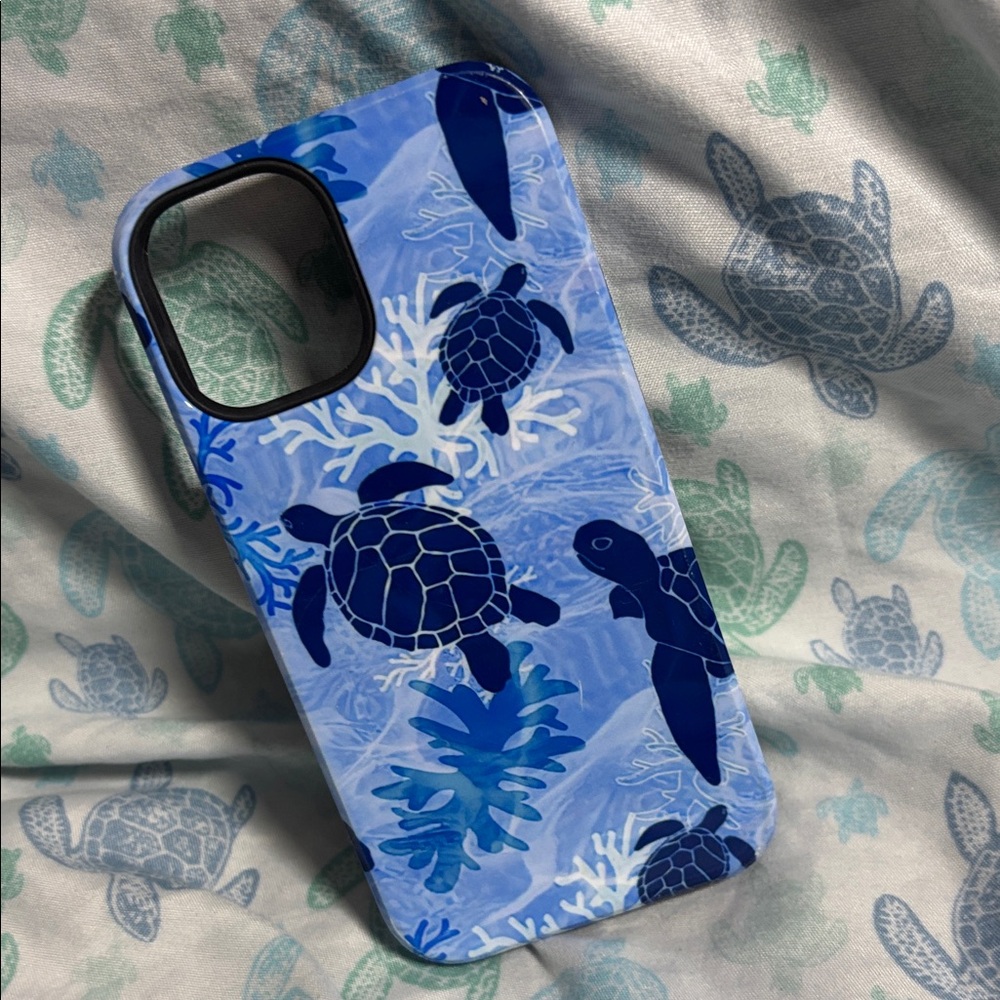 Society6 Blue Turtle Phone Case - Picture 3 of 3
